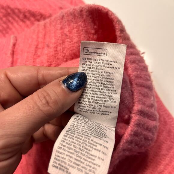 & Other Stories Pink Oversized Cardigan XS - Picture 6 of 10